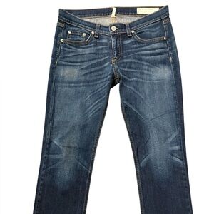 rag & bone Dark Blue Straight Jeans
